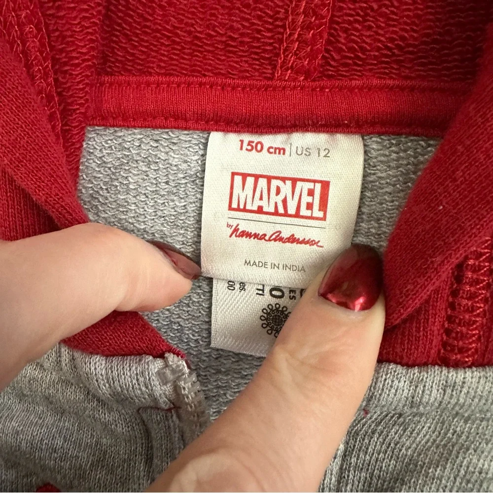 Hanna Andersson Marvel Spider-Man French Terry Hoodie | 150 - Picture 4 of 6